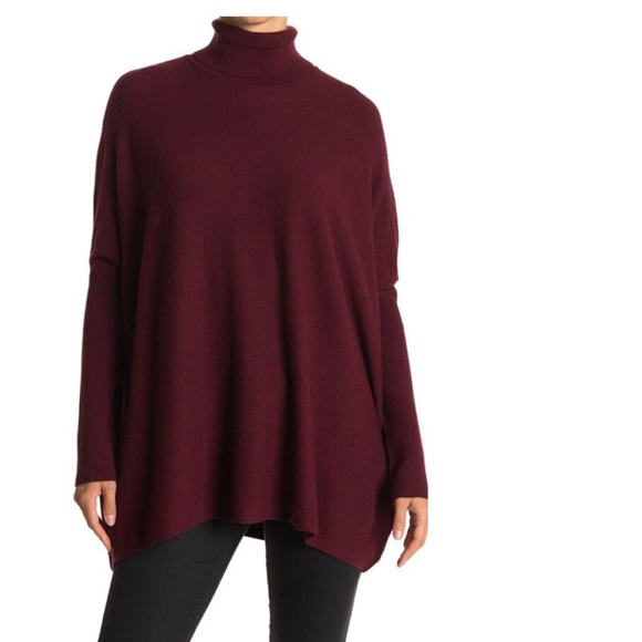 Joseph A Sweaters - JOSEPH A Oversized Boxy Turtleneck Sweater SIZE LARGE NWT